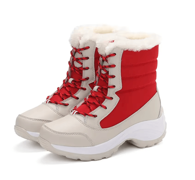 Womens Waterproof Winter Snow Boots With Fur Lining 6