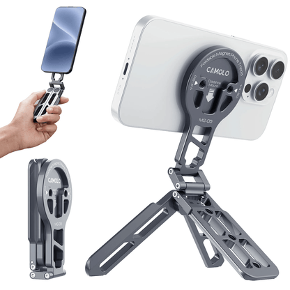 Magnetic Magsafe Phone Tripod with Cold Shoe Mount