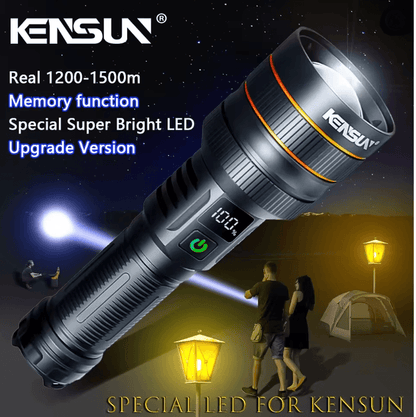 High Power LED Flashlight USB Rechargeable Tactical Torch
