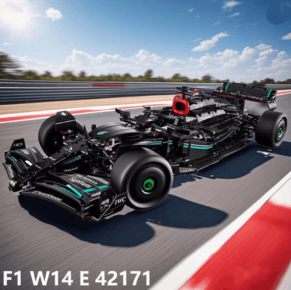 F1 Racing Car Building Blocks Model Kit for Adults
