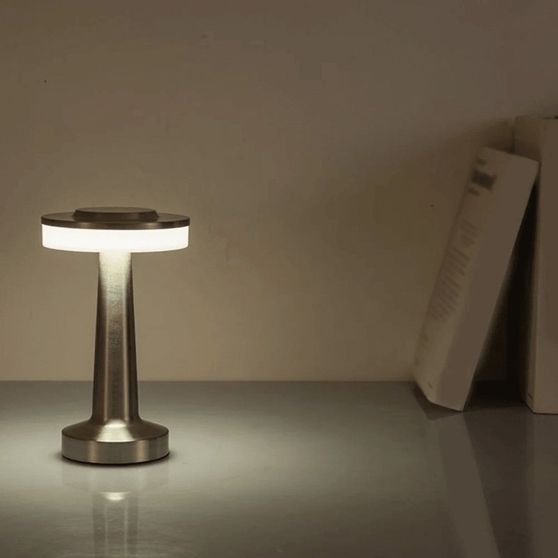 Retro LED Table Lamp USB Rechargeable Dimmable Night Light 2