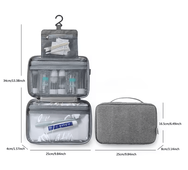 Waterproof Hanging Toiletry Bag Large Travel Organizer 6