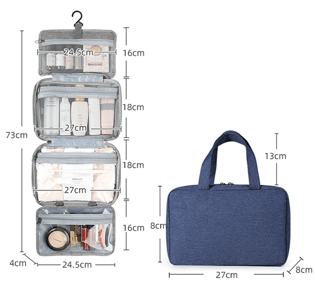 Waterproof Hanging Toiletry Bag Large Travel Organizer 8