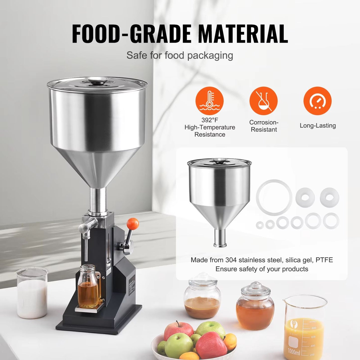 Manual Liquid Filling Machine With Adjustable Hopper  Precision Paste  Bottle Filler For Water Sham 4