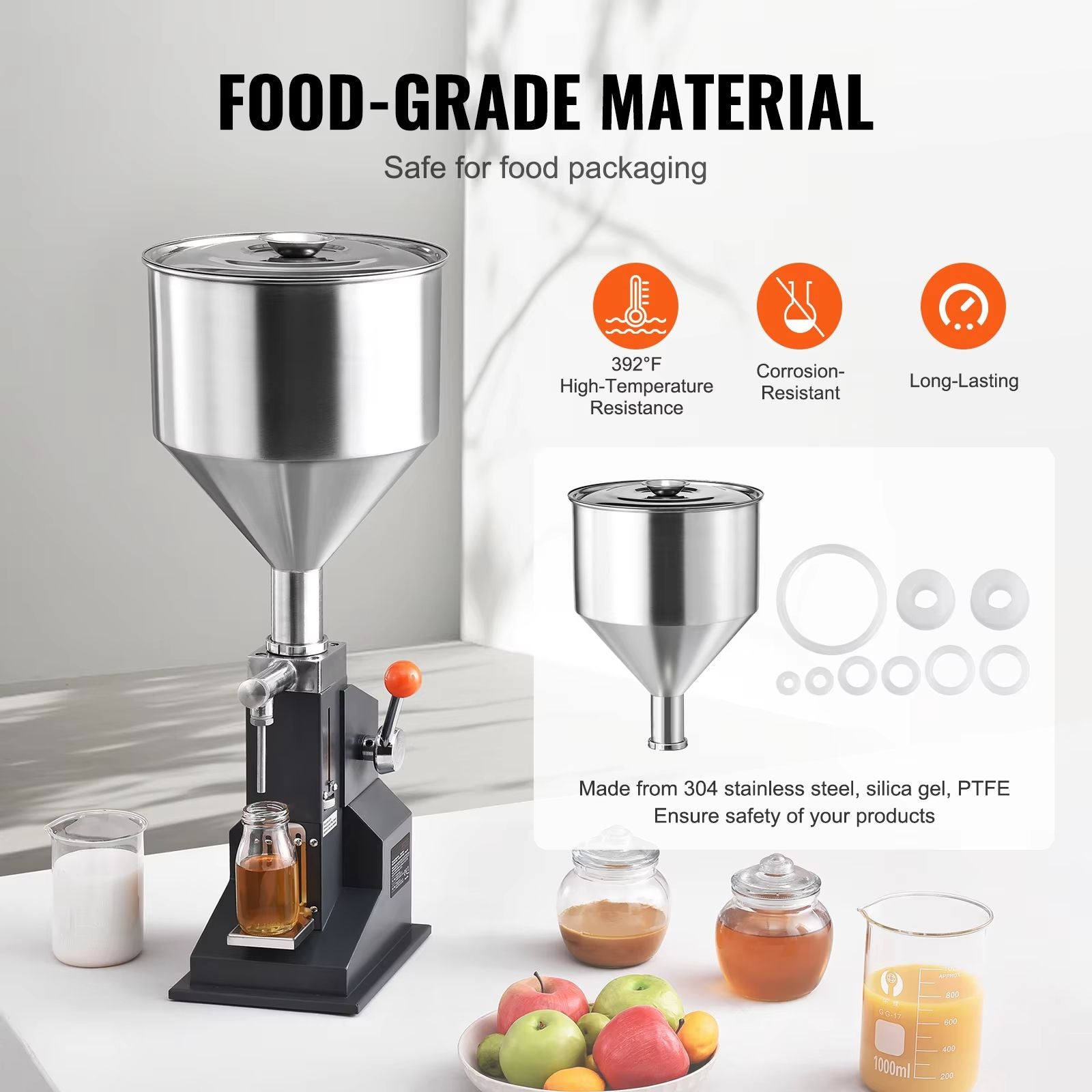 Manual Liquid Filling Machine With Adjustable Hopper  Precision Paste  Bottle Filler For Water Sham 4