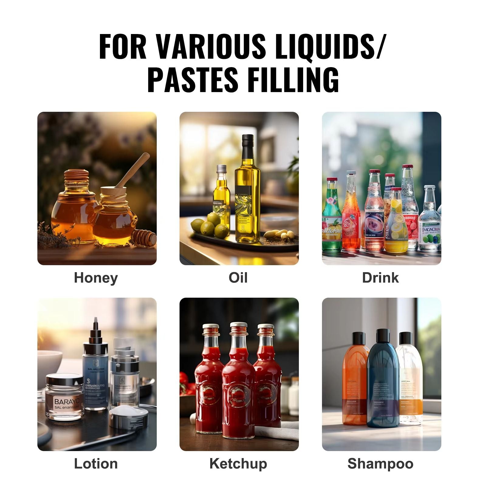 Manual Liquid Filling Machine With Adjustable Hopper  Precision Paste  Bottle Filler For Water Sham 5