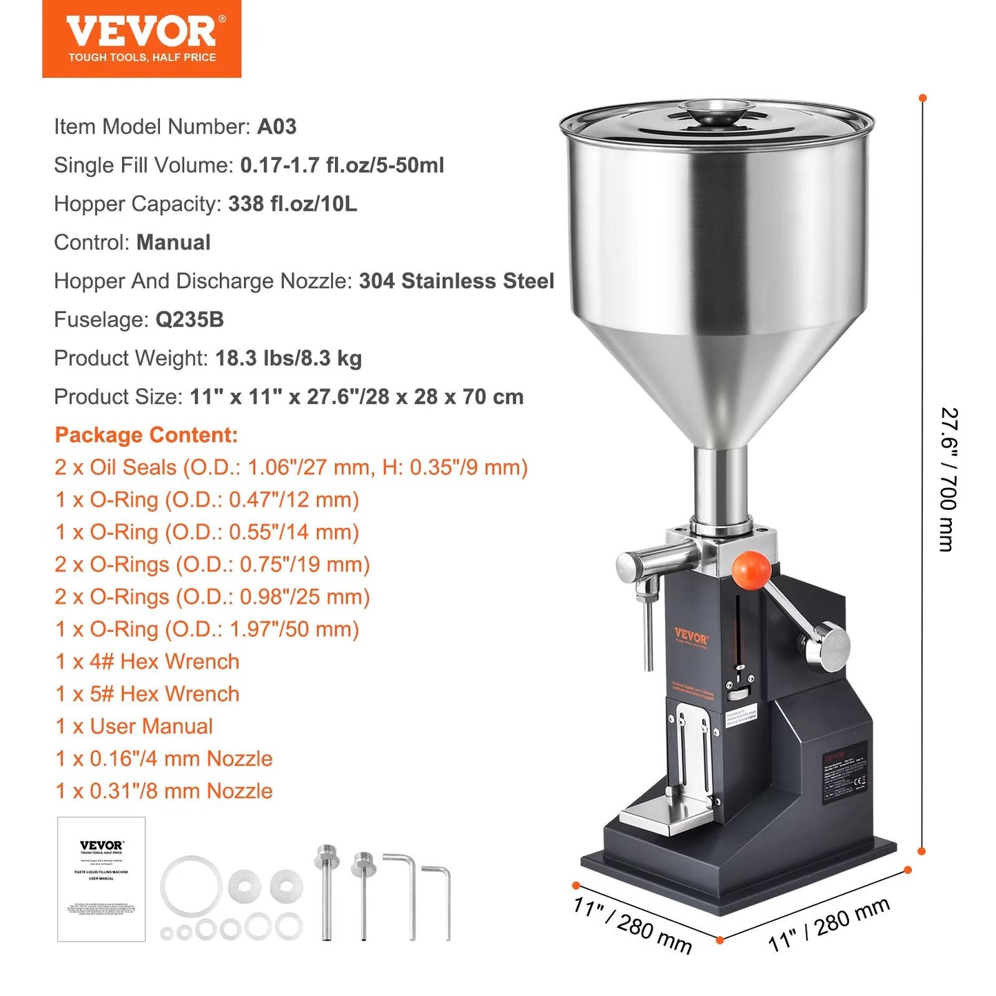 Manual Liquid Filling Machine With Adjustable Hopper  Precision Paste  Bottle Filler For Water Sham 6