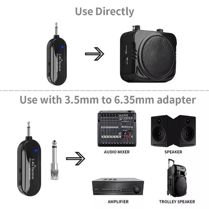 Wireless Headset Microphone Kit With 24G Transmitter  Receiver For Teaching Stage And Public Speaki 3