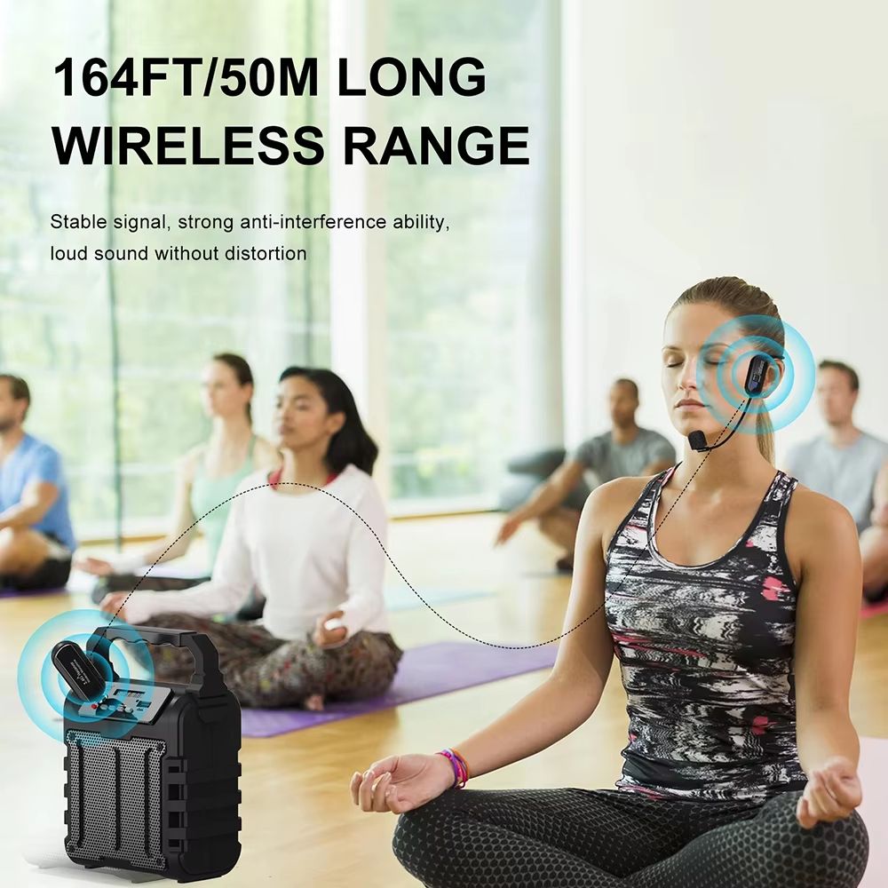Wireless Headset Microphone Kit With 24G Transmitter  Receiver For Teaching Stage And Public Speaki 5