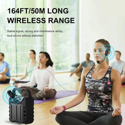Wireless Headset Microphone Kit With 24G Transmitter  Receiver For Teaching Stage And Public Speaki 5