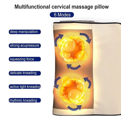 Infrared Heating Back And Neck Massager Pillow  Deep Tissue Electric Kneading For Shoulder Waist Le 3
