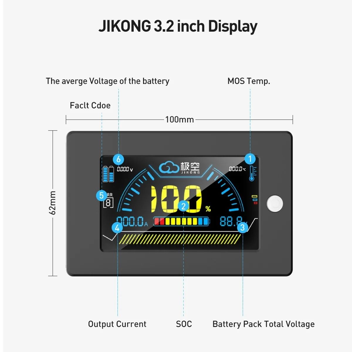 Jikong BMS 32 Inch LCD Display Power Board Accessory 2