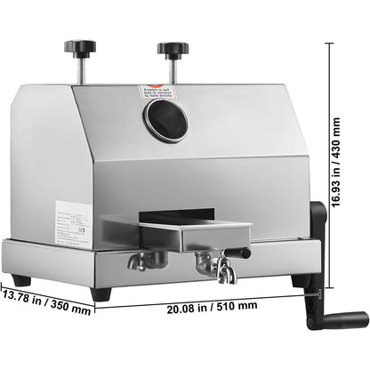 Commercial Sugar Cane Juicer Machine  High Output Stainless Steel Sugarcane Extractor With 3 Roller 6