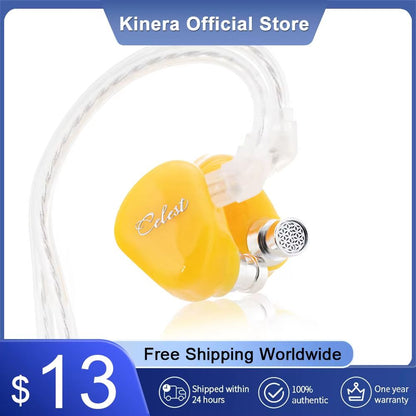 Kinera Celest Rue In-Ear Monitors – HiFi Earphones with Composite Titanium Diaphragm and 6mm Micro Dynamic Driver