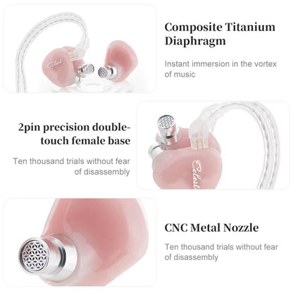 Kinera Celest Rue InEar Monitors  HiFi Earphones With Composite Titanium Diaphragm And 6mm Micro Dy 3