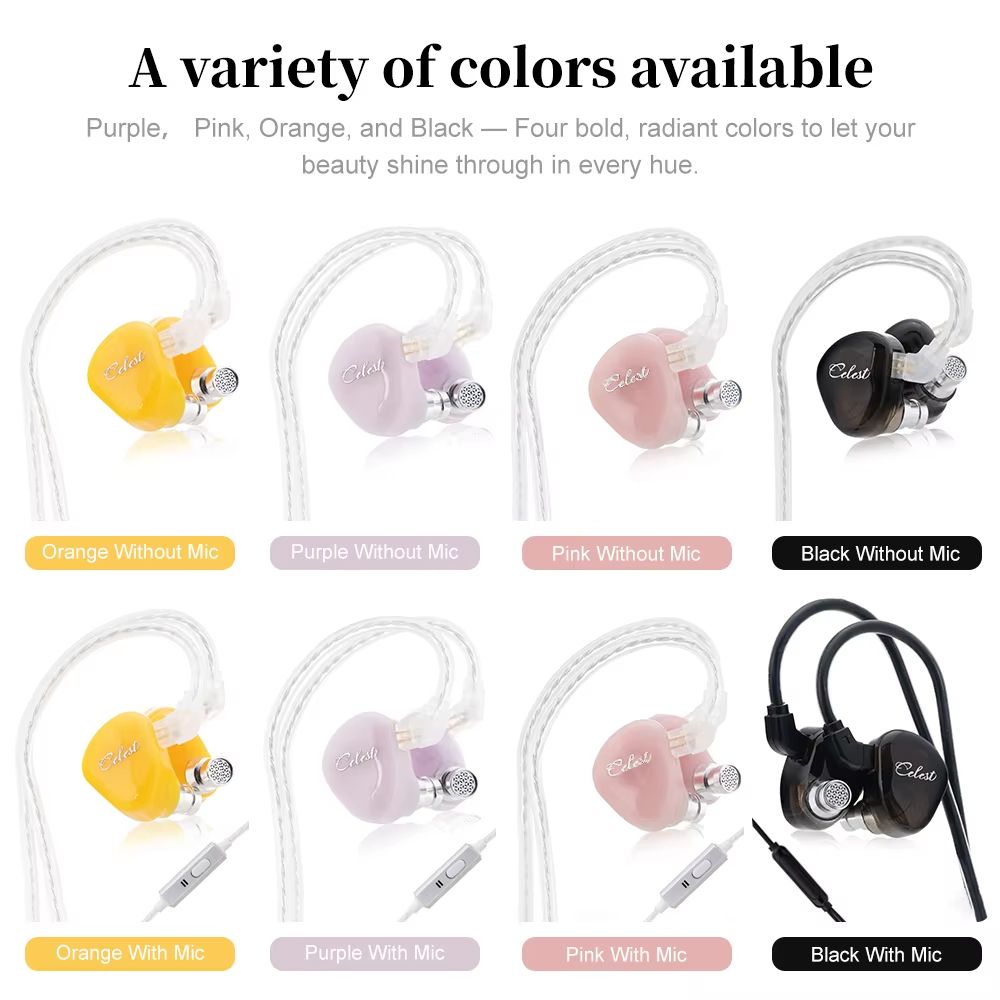 Kinera Celest Rue InEar Monitors  HiFi Earphones With Composite Titanium Diaphragm And 6mm Micro Dy 5