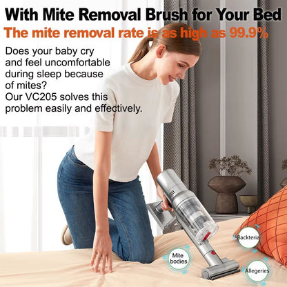 Wireless Handheld Vacuum Cleaner VC205  Cordless Stick Vacuum With 27000PA Suction Smart Dust Senso 4