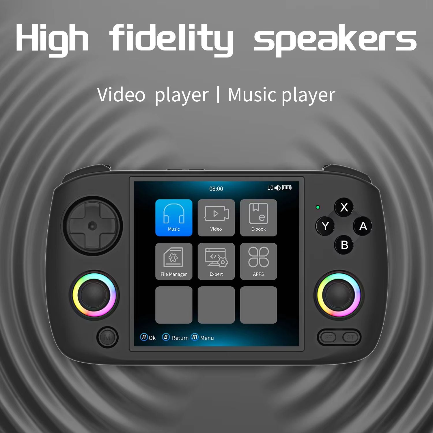 ANBERNIC RG Cubexx Retro Handheld Game Console  395 IPS Screen Linux 64Bit WiFi  Bluetooth Gaming S 5