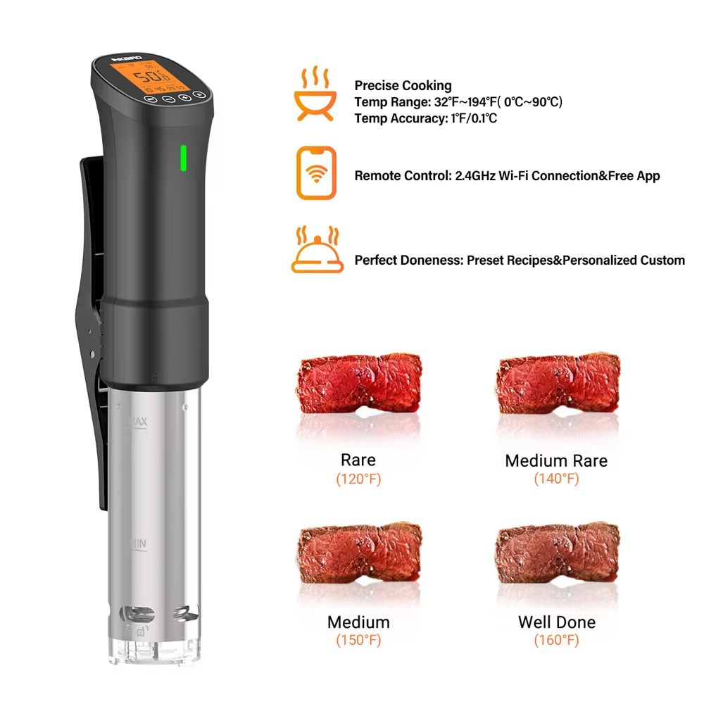 INKBIRD ISV200W WiFi Sous Vide Cooker  Precision Immersion Circulator With Stainless Steel Componen 3