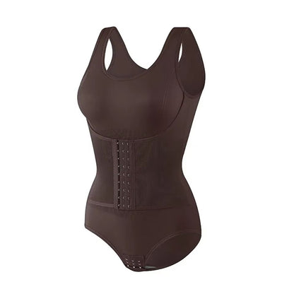 Womens Bodysuit Shapewear With Zipper And Belt  Tummy Control Slimming Waist Trainer Body Shaper 10
