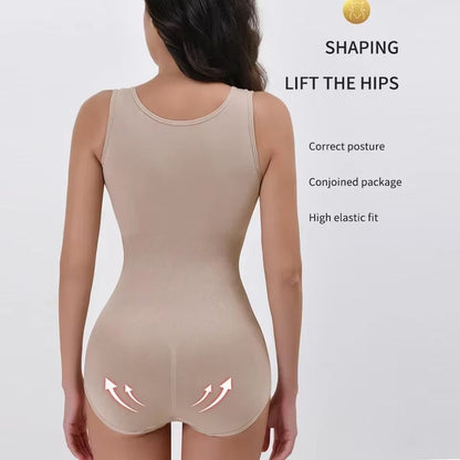 Womens Bodysuit Shapewear With Zipper And Belt  Tummy Control Slimming Waist Trainer Body Shaper 5