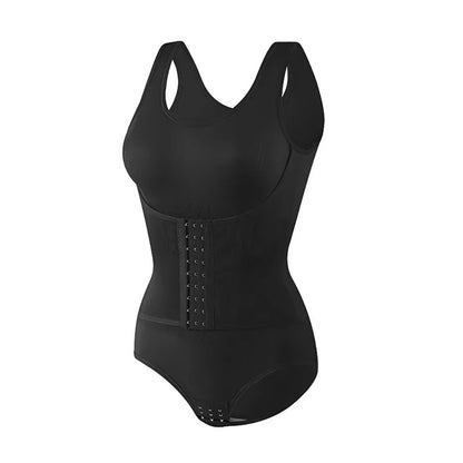 Womens Bodysuit Shapewear With Zipper And Belt  Tummy Control Slimming Waist Trainer Body Shaper 6