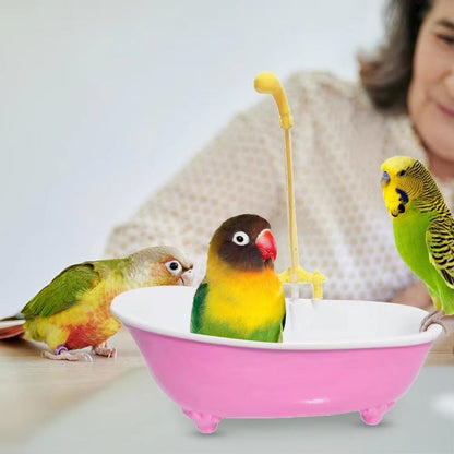 Automatic Bird Bath For Parrots  Intelligent Cage Shower With Cute Plastic Design For Healthy Groom 1