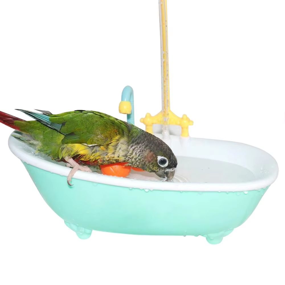 Automatic Bird Bath For Parrots  Intelligent Cage Shower With Cute Plastic Design For Healthy Groom 2