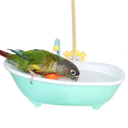 Automatic Bird Bath For Parrots  Intelligent Cage Shower With Cute Plastic Design For Healthy Groom 2