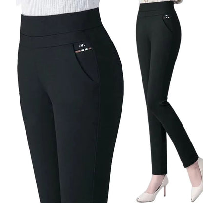 Womens Winter Warm Pencil Pants  FleeceLined Skinny Trousers For Cold Weather Comfort  Style 9