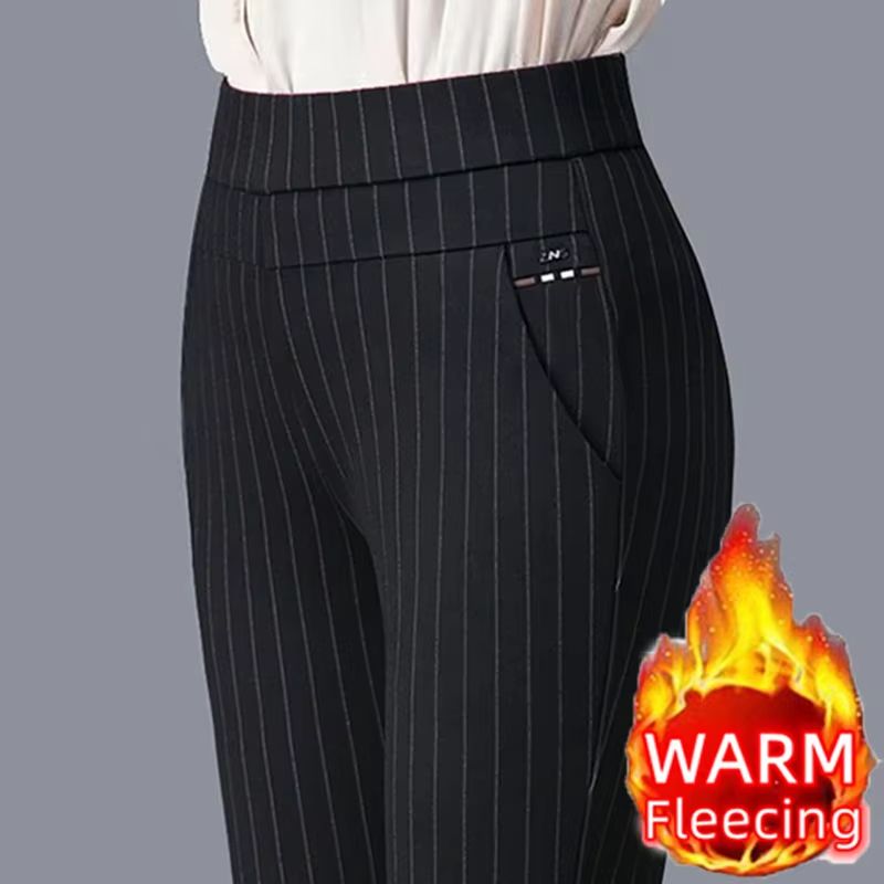 Womens Winter Warm Pencil Pants  FleeceLined Skinny Trousers For Cold Weather Comfort  Style 1