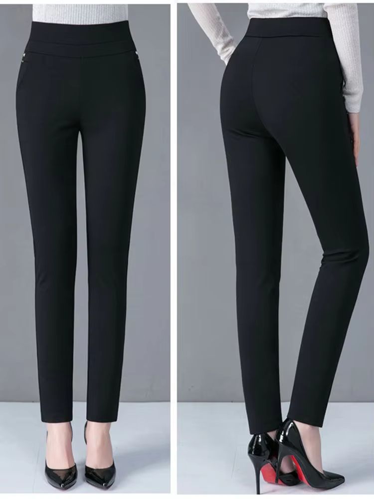 Womens Winter Warm Pencil Pants  FleeceLined Skinny Trousers For Cold Weather Comfort  Style 3