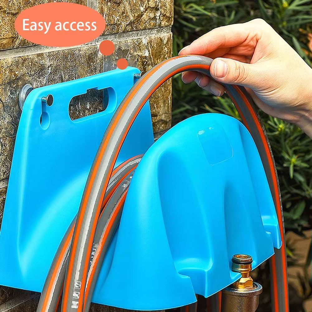 WallMounted Garden Hose Holder  Durable Plastic Irrigation Pipe Organizer And Storage Rack 2