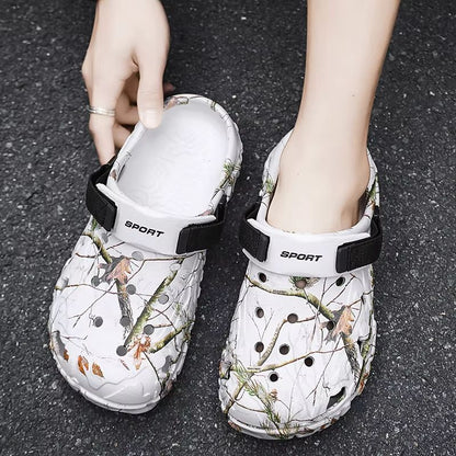 Mens Summer Sandals And Slippers  Lightweight Outdoor Clogs Garden Flats  Casual Platform Shoes 5