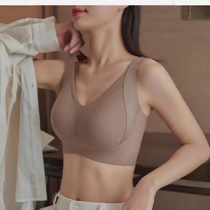 Plus Size Seamless Bra  Wireless Comfort Bra With Lift Wide Straps  Breathable Support For Women 3