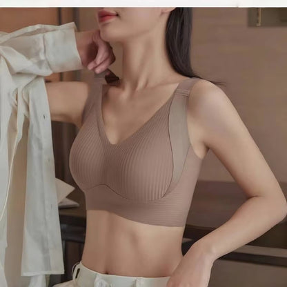 Plus Size Seamless Bra  Wireless Comfort Bra With Lift Wide Straps  Breathable Support For Women 3
