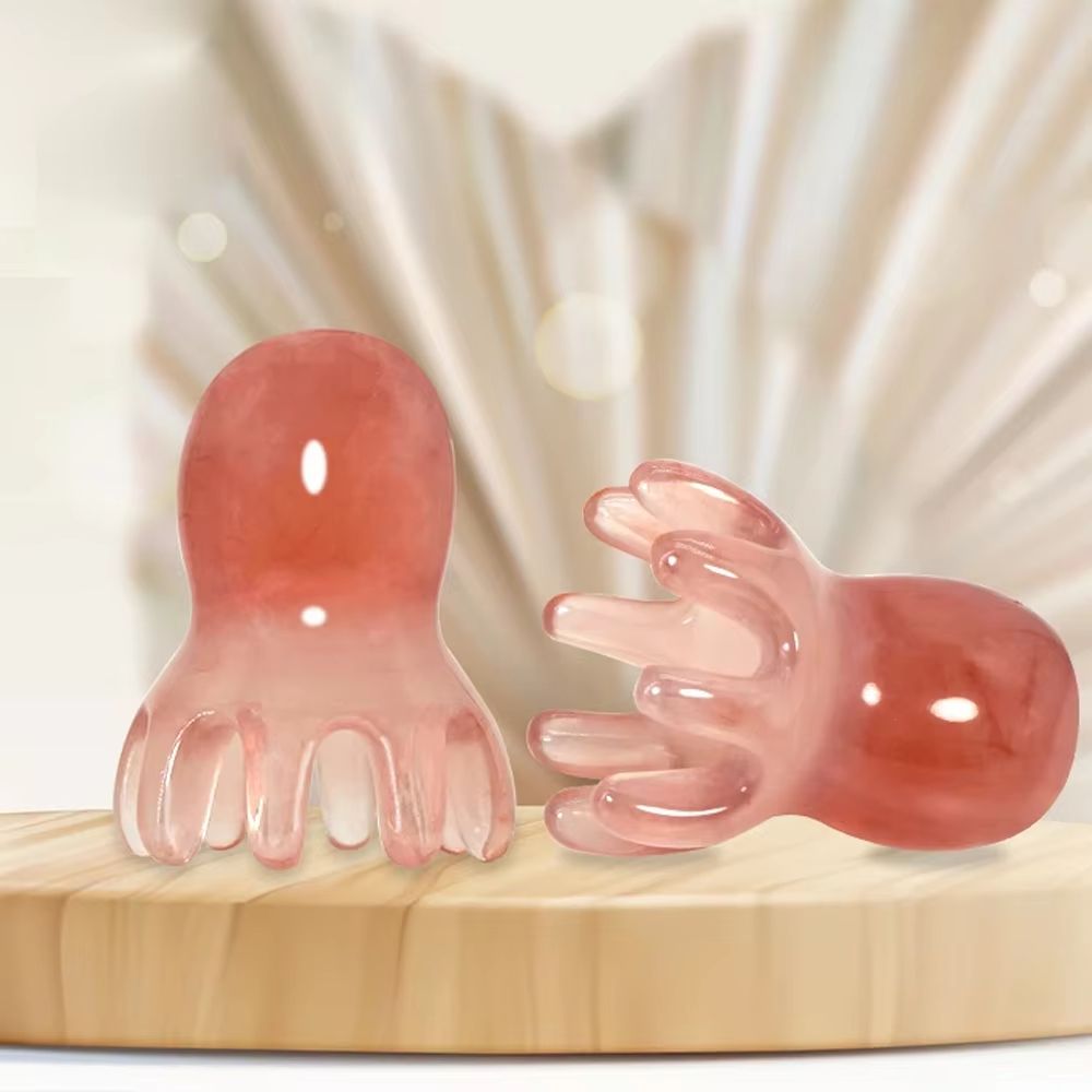 Resin Octopus Comb – Scalp Massager & Hair Care Tool for Relaxation, Gua Sha, and Acupuncture Spa