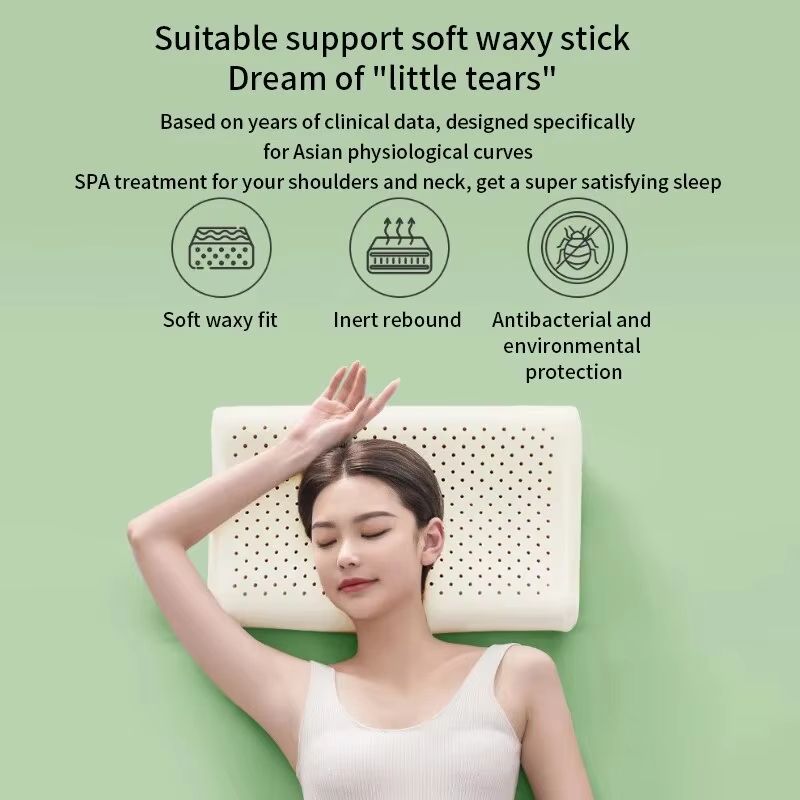 Thai Natural Latex Pillow  Orthopedic Cervical Memory Support For Restful Sleep 1