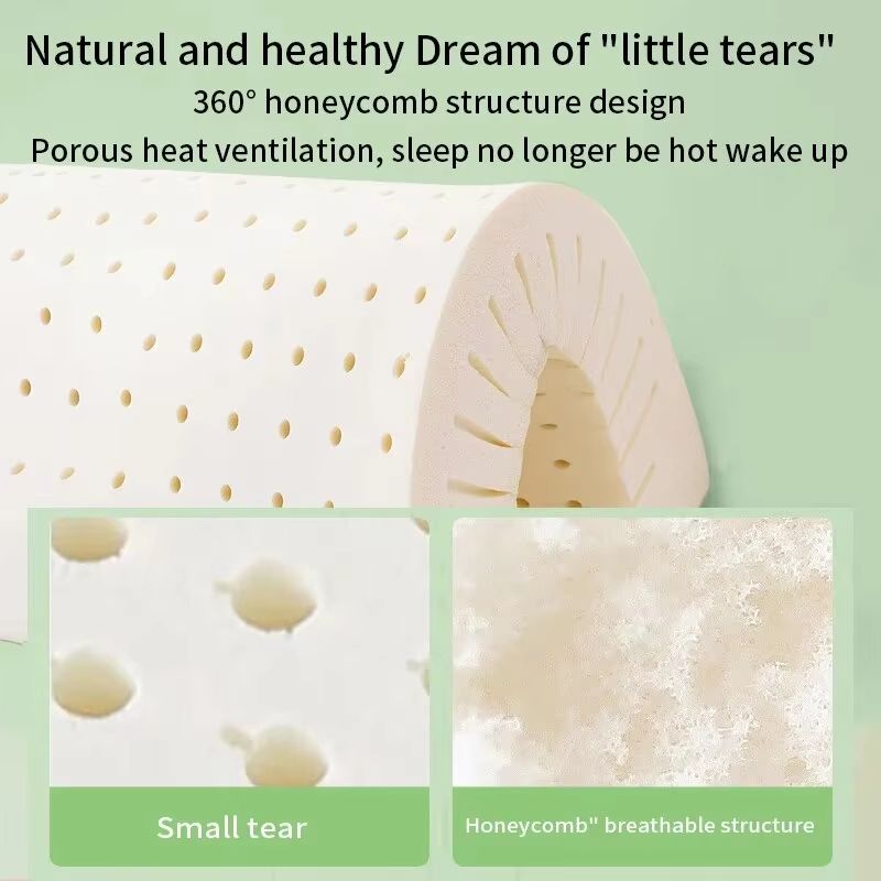 Thai Natural Latex Pillow  Orthopedic Cervical Memory Support For Restful Sleep 5