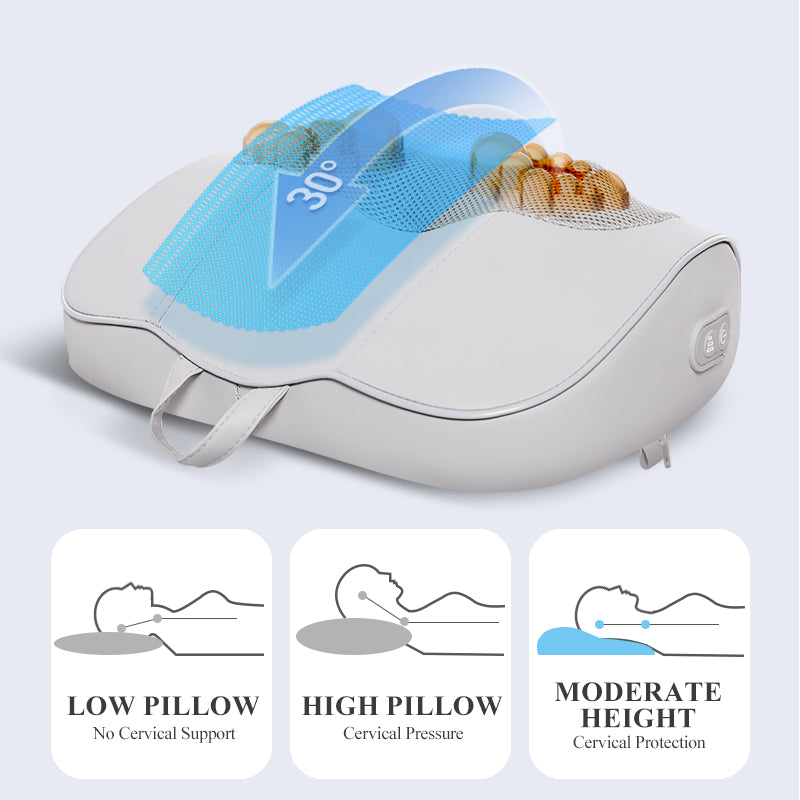 Electric Shiatsu Massage Pillow, Jinkairui Neck Back Massager with Heat, Deep Kneading for Shoulder and Full Body Muscle