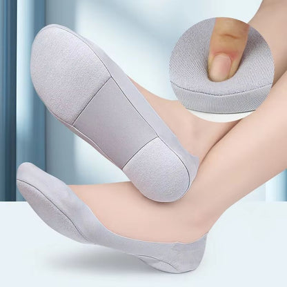 Women's Plantar Fasciitis Insole Socks – Invisible Shock Absorbing Non-Slip Shoe Pads