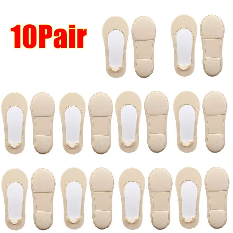 Womens Plantar Fasciitis Insole Socks  Invisible Shock Absorbing NonSlip Shoe Pads 13