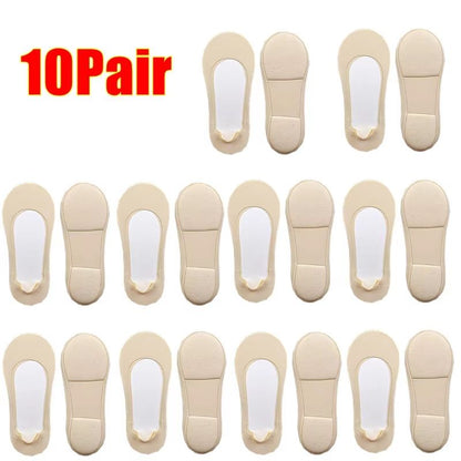 Womens Plantar Fasciitis Insole Socks  Invisible Shock Absorbing NonSlip Shoe Pads 13