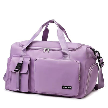 Womens Sports Gym Bag  Waterproof Travel Duffel With Dry Wet Separation  Crossbody Strap 9