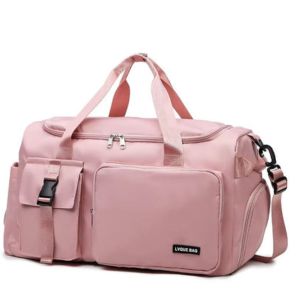 Womens Sports Gym Bag  Waterproof Travel Duffel With Dry Wet Separation  Crossbody Strap 6