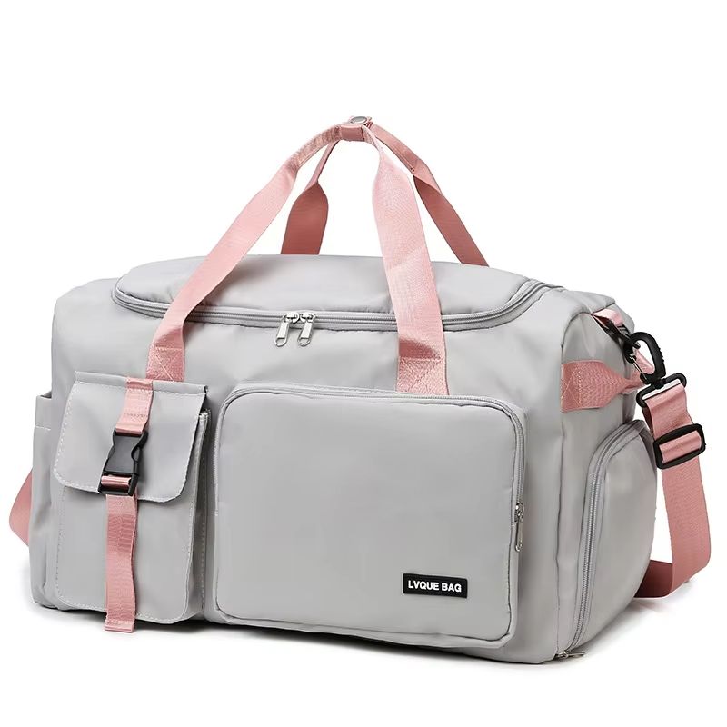 Womens Sports Gym Bag  Waterproof Travel Duffel With Dry Wet Separation  Crossbody Strap 7