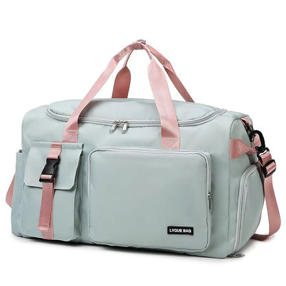 Womens Sports Gym Bag  Waterproof Travel Duffel With Dry Wet Separation  Crossbody Strap 8