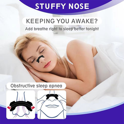Extra Strength AntiSnoring Nose Strips  Black Nasal Strips For Better Sleep 306090 Pcs 1