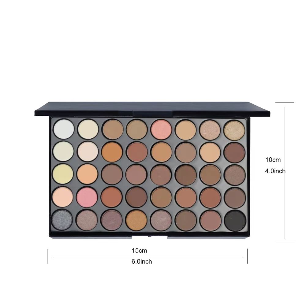 POPFEEL 40Color Eyeshadow Palette  LongLasting Brown  Pink Shades For Easy Makeup Looks 5