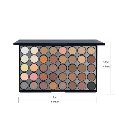 POPFEEL 40Color Eyeshadow Palette  LongLasting Brown  Pink Shades For Easy Makeup Looks 5